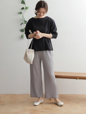 「URBAN RESEARCH DOORS（アーバンリサーチドアーズ）のアイテム（バレエシューズ）」を使った、DOORS WOMENSさん（レディース・168cm）の春コーディネート