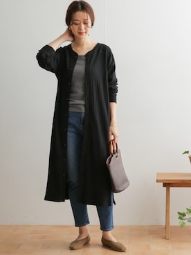 「URBAN RESEARCH DOORS（アーバンリサーチドアーズ）のアイテム（タンクトップ）」を使った、DOORS WOMENSさん（レディース・168cm）の冬コーディネート
