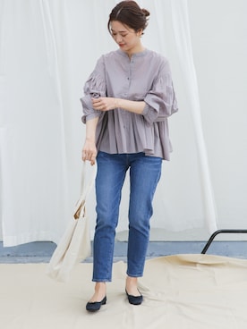 「URBAN RESEARCH DOORS（アーバンリサーチドアーズ）のアイテム（バレエシューズ）」を使った、DOORS WOMENSさん（レディース・168cm）の春コーディネート