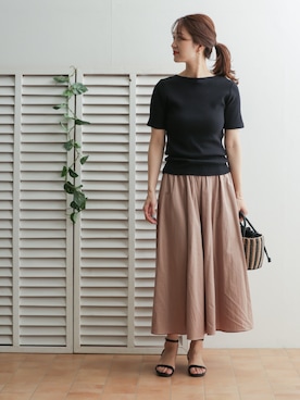 「リバーシブルスカート」｜DOORS WOMENSさん（レディース・168cm）の春コーディネート