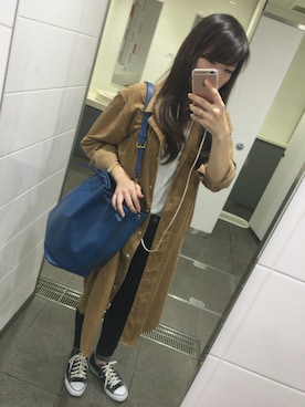 「LouisVuitton」｜「アイテム（その他アウター）」を使った、mmkさん（レディース・163cm）の秋コーディネート