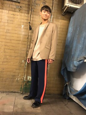 「rag & bone（ラグアンドボーン）のアイテム（パンツ）」を使った、ゆうたろうさん（メンズ・172cm）の春コーディネート