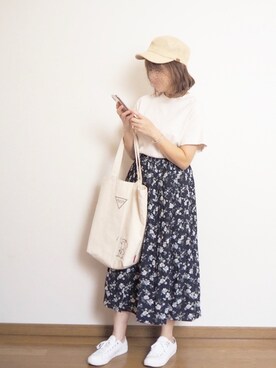 「MUJI」｜「アイテム（その他）」を使った、るっこさん（レディース・156cm）の秋コーディネート