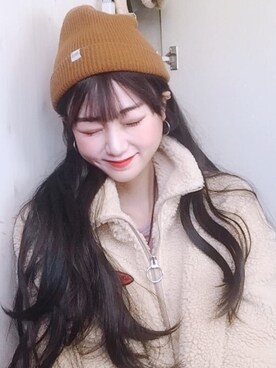 「アイテム（ウィッグ）」を使った、ピンクエイジさん（レディース・160cm・20代）の秋コーディネート