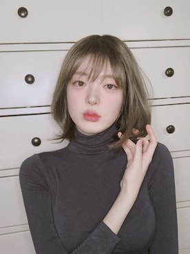 「アイテム（ウィッグ）」を使った、ピンクエイジさん（レディース・163cm・20代）の冬コーディネート