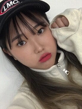 「アイテム（ウィッグ）」を使った、ピンクエイジさん（レディース・163cm・20代）の冬コーディネート