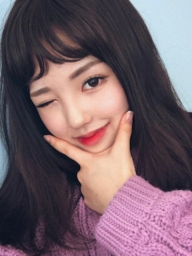 「アイテム（ウィッグ）」を使った、ピンクエイジさん（レディース・165cm）の春コーディネート