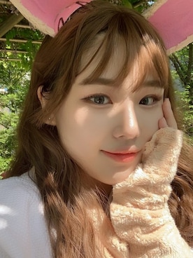 「アイテム（ウィッグ）」を使った、ピンクエイジさん（レディース・160cm）の夏コーディネート