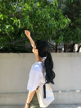 「アイテム（ウィッグ）」を使った、ピンクエイジさん（レディース・160cm）の夏コーディネート