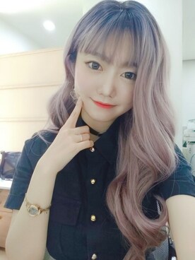 「アイテム（ウィッグ）」を使った、ピンクエイジさん（レディース・158cm）の夏コーディネート