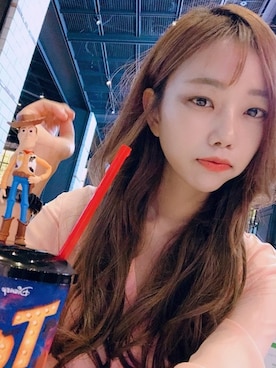 「アイテム（ウィッグ）」を使った、ピンクエイジさん（レディース・167cm）の夏コーディネート