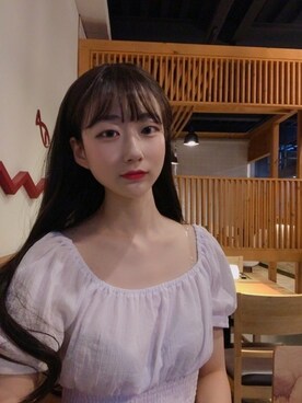「ヘアースタイル」｜ピンクエイジさん（レディース・163cm）の夏コーディネート