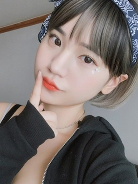 「アイテム（ウィッグ）」を使った、ピンクエイジさん（レディース・168cm）の夏コーディネート