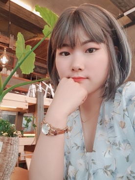 「アイテム（ウィッグ）」を使った、ピンクエイジさん（レディース・167cm）の夏コーディネート