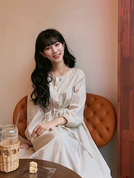 「アイテム（ウィッグ）」を使った、ピンクエイジさん（レディース・168cm）の夏コーディネート