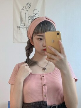 「アイテム（ウィッグ）」を使った、ピンクエイジさん（レディース・166cm）の夏コーディネート