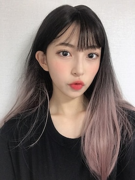 「アイテム（ウィッグ）」を使った、ピンクエイジさん（レディース・165cm）の秋コーディネート