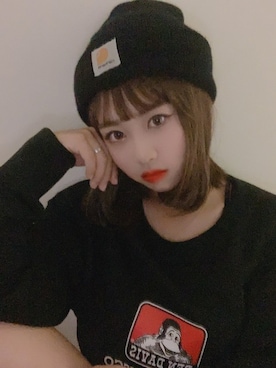 「アイテム（ウィッグ）」を使った、ピンクエイジさん（レディース・168cm）の秋コーディネート