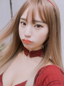 「アイテム（ウィッグ）」を使った、ピンクエイジさん（レディース・165cm）の秋コーディネート