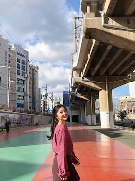 「アイテム（ウィッグ）」を使った、ピンクエイジさん（レディース・167cm）の秋コーディネート