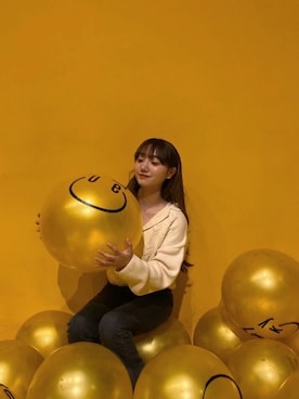 「アイテム（ウィッグ）」を使った、ピンクエイジさん（レディース・165cm）の秋コーディネート