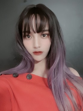 「アイテム（ウィッグ）」を使った、ピンクエイジさん（レディース・165cm）の秋コーディネート