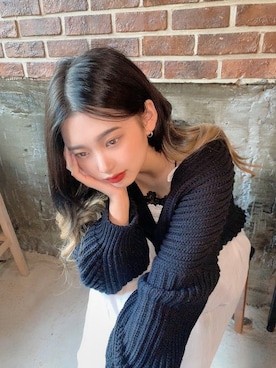 「アイテム（ウィッグ、ブラック系）」を使った、ピンクエイジさん（レディース・167cm）の冬コーディネート