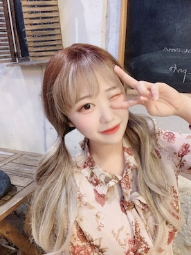 「アイテム（ウィッグ）」を使った、ピンクエイジさん（レディース・167cm）の冬コーディネート