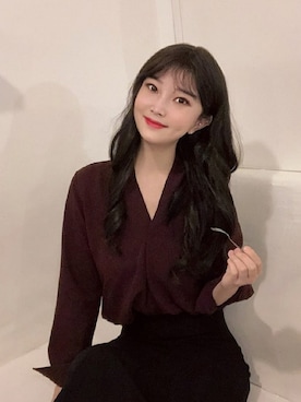 「アイテム（ウィッグ）」を使った、ピンクエイジさん（レディース・165cm）の冬コーディネート