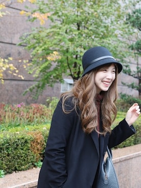 「アイテム（ウィッグ）」を使った、ピンクエイジさん（レディース・168cm）の冬コーディネート