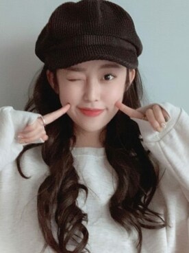 「ヘアースタイル」｜ピンクエイジさん（レディース・165cm）の冬コーディネート