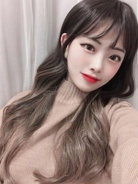 「アイテム（ウィッグ）」を使った、ピンクエイジさん（レディース・165cm）の冬コーディネート