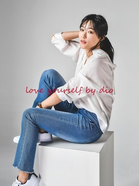 「アイテム（ウィッグ）」を使った、ピンクエイジさん（レディース・166cm）の冬コーディネート