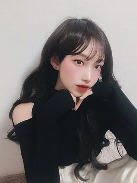 「ヘアースタイル」｜ピンクエイジさん（レディース・165cm）の冬コーディネート