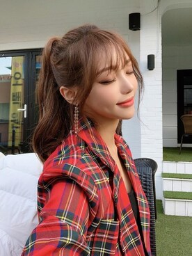 「PINKAGE（ピンクエイジ）のアイテム（メイクアップ）」を使った、ピンクエイジさん（レディース・165cm）の冬コーディネート