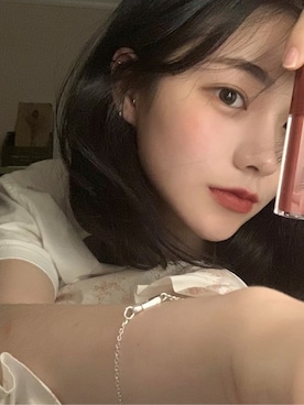 「アイテム（メイクアップ、レッド系）」を使った、ピンクエイジさん（レディース・166cm）の冬コーディネート