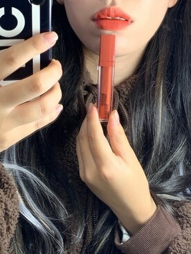 「アイテム（メイクアップ、レッド系）」を使った、ピンクエイジさん（レディース・168cm）の冬コーディネート