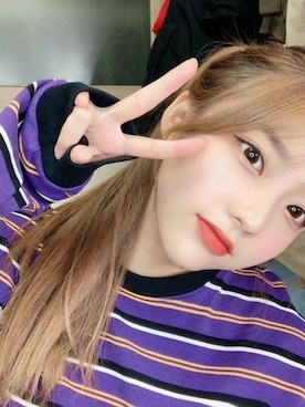 「アイテム（メイクアップ、レッド系）」を使った、ピンクエイジさん（レディース・167cm）の冬コーディネート