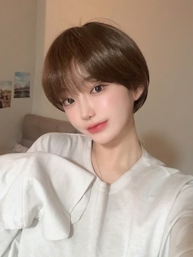 「ヘアースタイル」｜ピンクエイジさん（レディース・160cm）の冬コーディネート