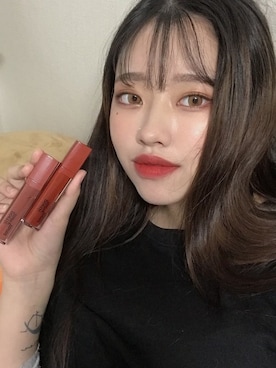 「アイテム（メイクアップ、レッド系）」を使った、ピンクエイジさん（レディース・167cm）の冬コーディネート