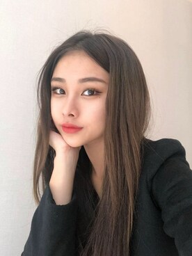 「PINKAGE（ピンクエイジ）のアイテム（メイクアップ）」を使った、ピンクエイジさん（レディース・167cm）の冬コーディネート