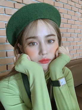 「PINKAGE（ピンクエイジ）のアイテム（メイクアップ）」を使った、ピンクエイジさん（レディース・160cm）の冬コーディネート