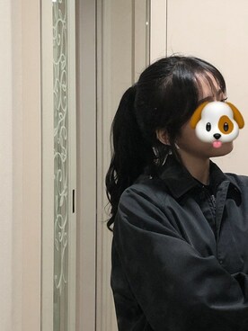 「アイテム（ウィッグ、ブラック系）」を使った、ピンクエイジさん（レディース・160cm）の春コーディネート