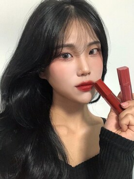 「アイテム（メイクアップ、レッド系）」を使った、ピンクエイジさん（レディース・161cm）の春コーディネート