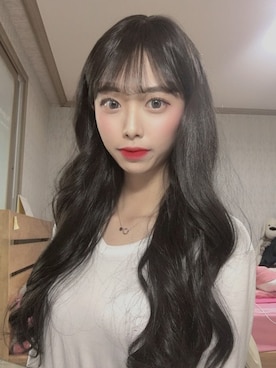 「アイテム（ウィッグ、ブラウン系）」を使った、ピンクエイジさん（レディース・160cm）の春コーディネート