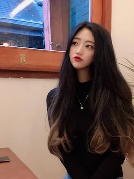 「アイテム（ウィッグ）」を使った、ピンクエイジさん（レディース・163cm）の春コーディネート