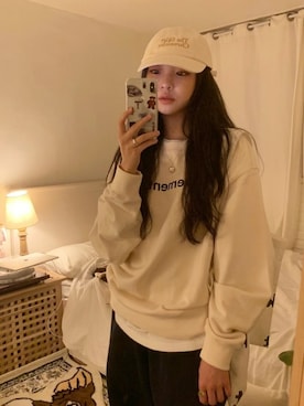 「アイテム（メイクアップ）」を使った、ピンクエイジさん（レディース・167cm）の春コーディネート