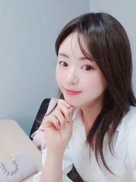 「アイテム（ウィッグ、ブラウン系）」を使った、ピンクエイジさん（レディース・163cm）の春コーディネート