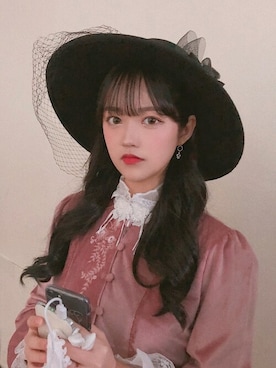 「アイテム（ウィッグ）」を使った、ピンクエイジさん（レディース・165cm）の春コーディネート