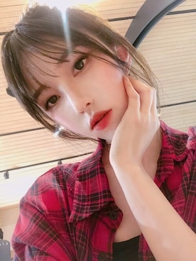 「アイテム（ウィッグ）」を使った、ピンクエイジさん（レディース・163cm）の春コーディネート